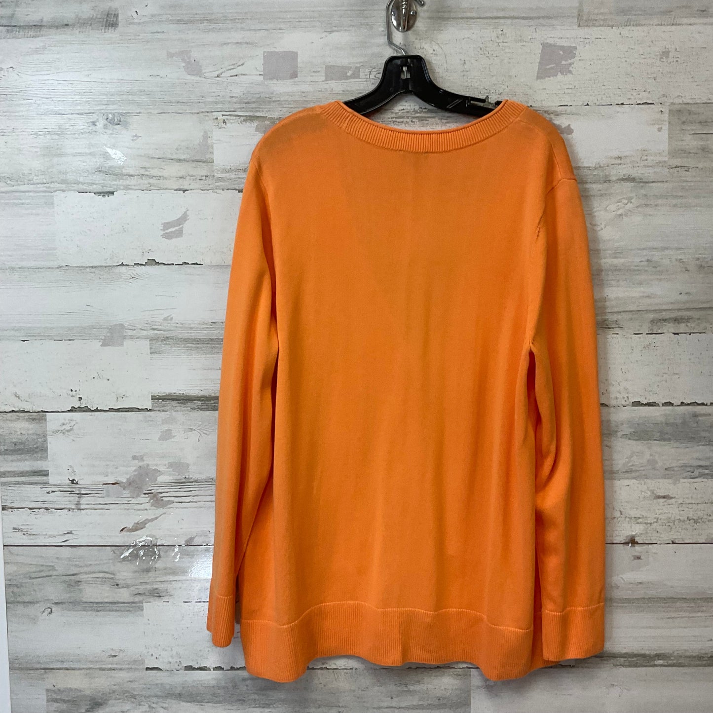 Cardigan By Talbots In Orange, Size: Xl