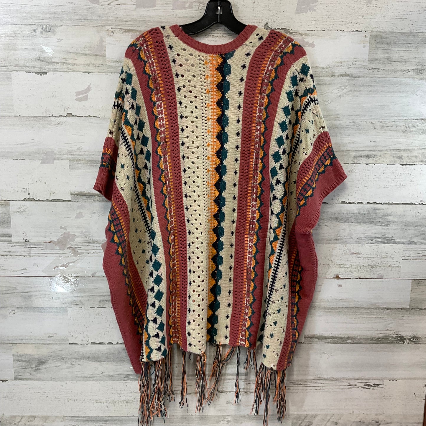 Poncho By Easel In Orange, Size: L