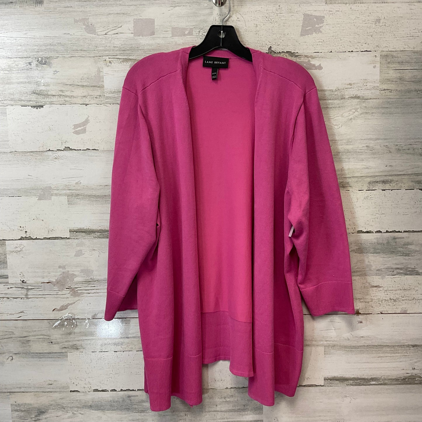 Cardigan By Lane Bryant In Pink, Size: 3x