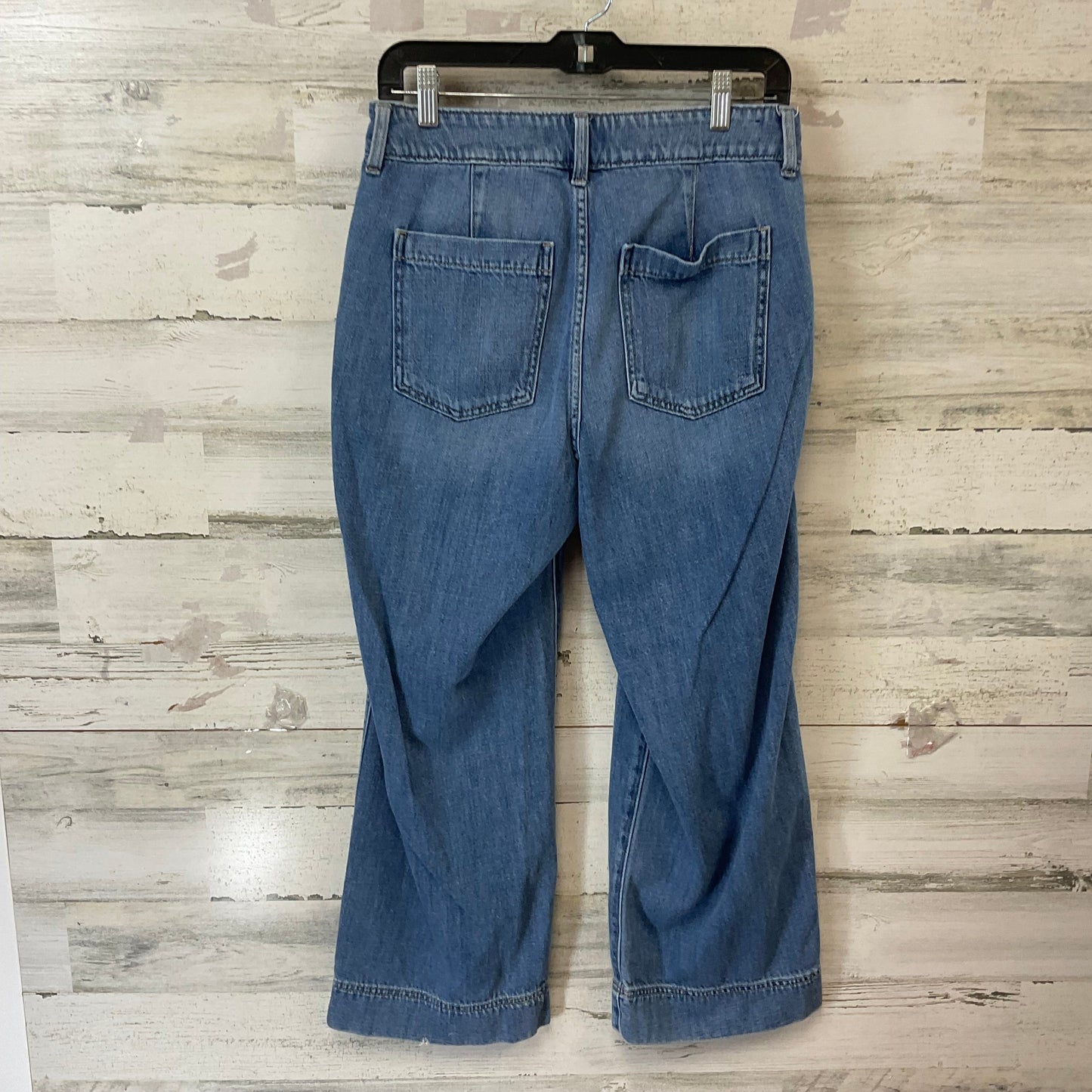 Jeans Wide Leg By Gap In Blue Denim, Size: 10