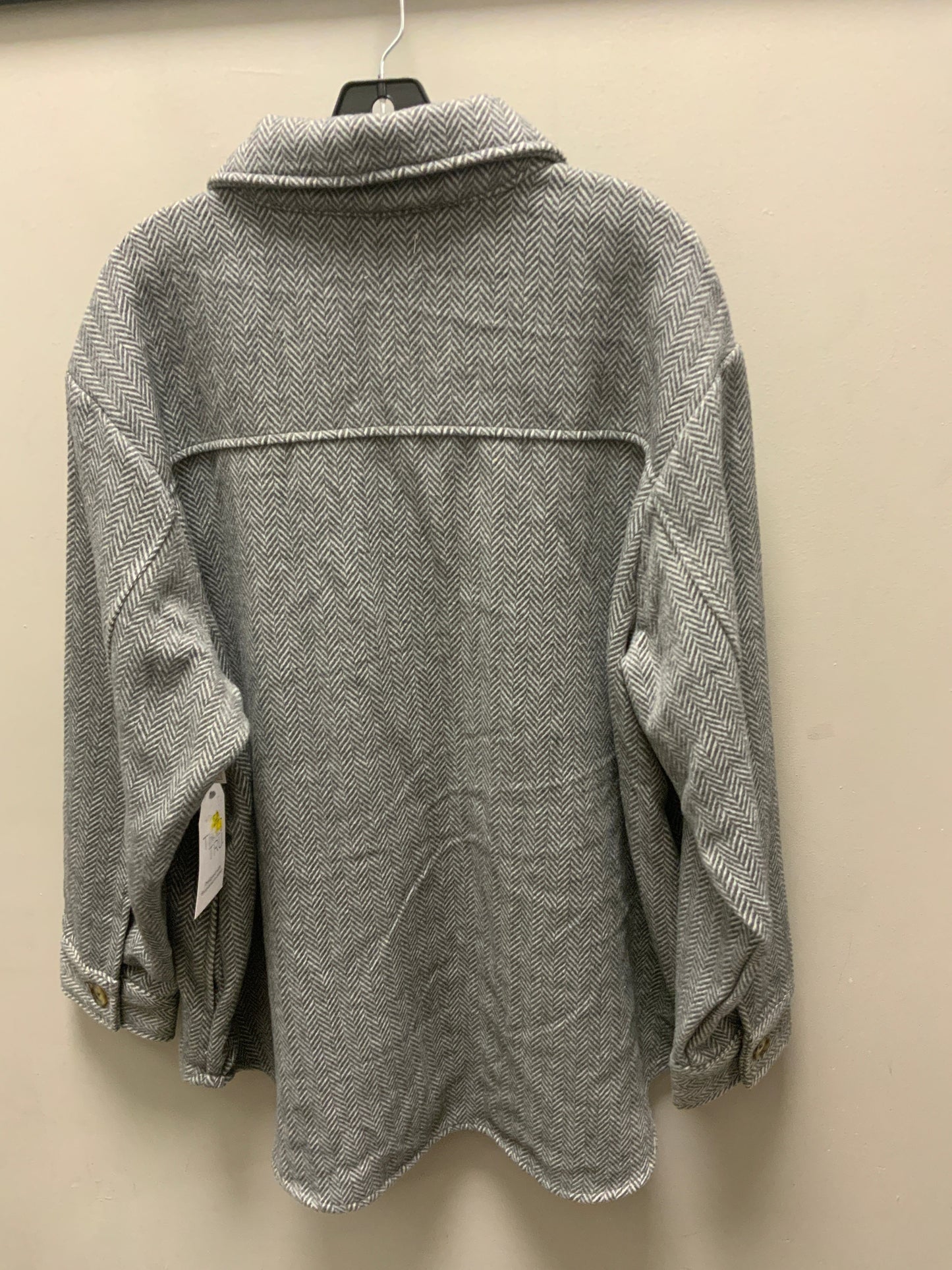 Jacket Shirt By Time And Tru In Grey, Size: 3x