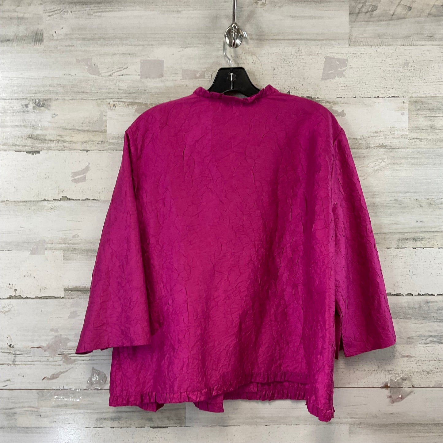 Blouse 3/4 Sleeve By Eileen Fisher In Pink, Size: Xl