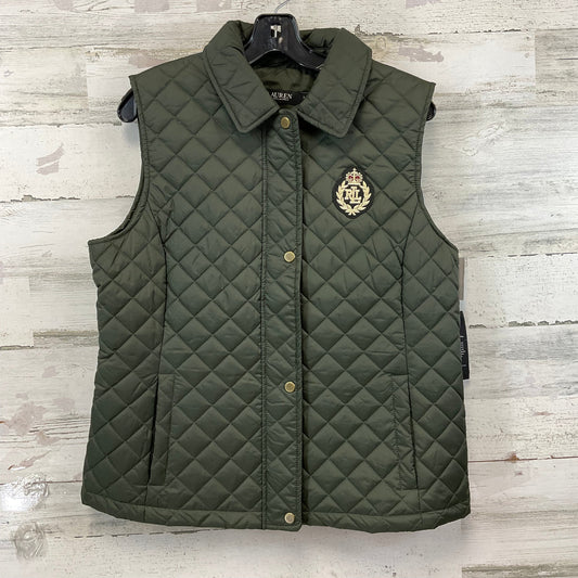 Vest Puffer & Quilted By Lauren By Ralph Lauren In Green, Size: L