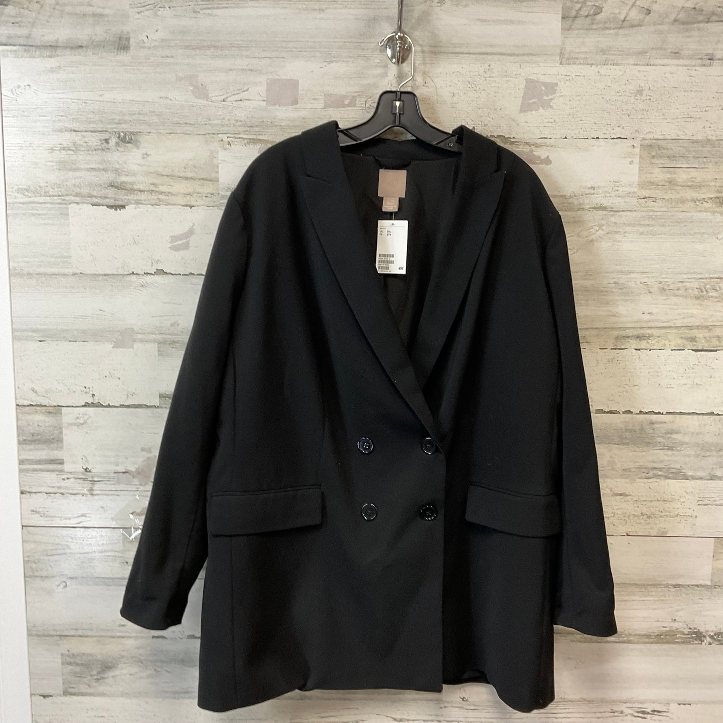 Blazer By H&m In Black, Size: 2x