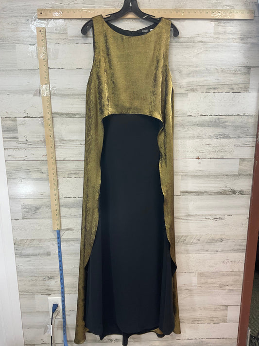 Gold Dress Party Long Badgley Mischka, Size M