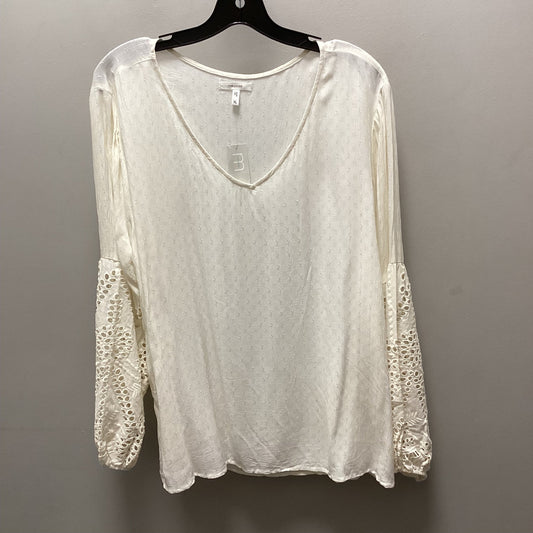 Top 3/4 Sleeve By Maurices In Cream, Size: Xl