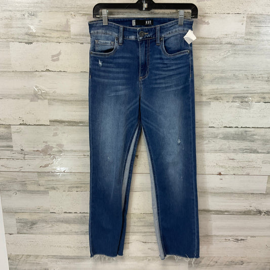 Jeans Flared By Kut In Blue Denim, Size: 0