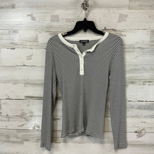 Top Long Sleeve By J. Crew In Black & White, Size: S