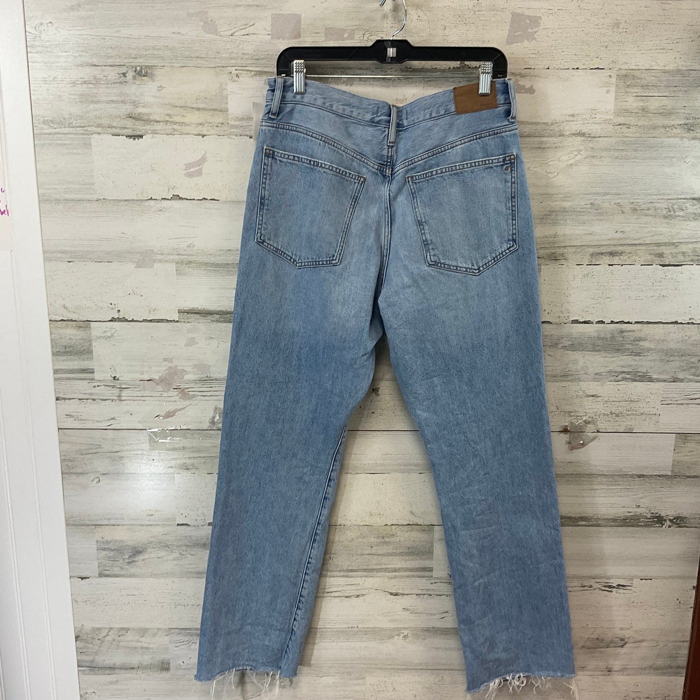 Jeans Straight By Madewell In Blue Denim, Size: 10