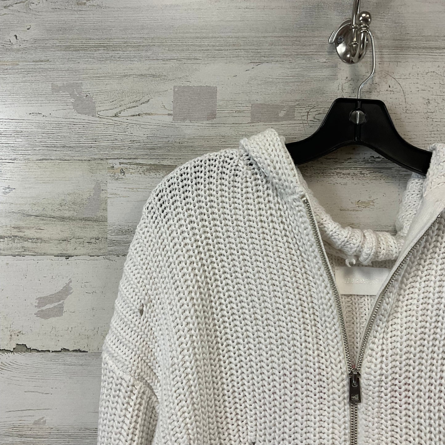 Sweater Cardigan Designer By Zadig And Voltaire In White, Size: Xs/ S