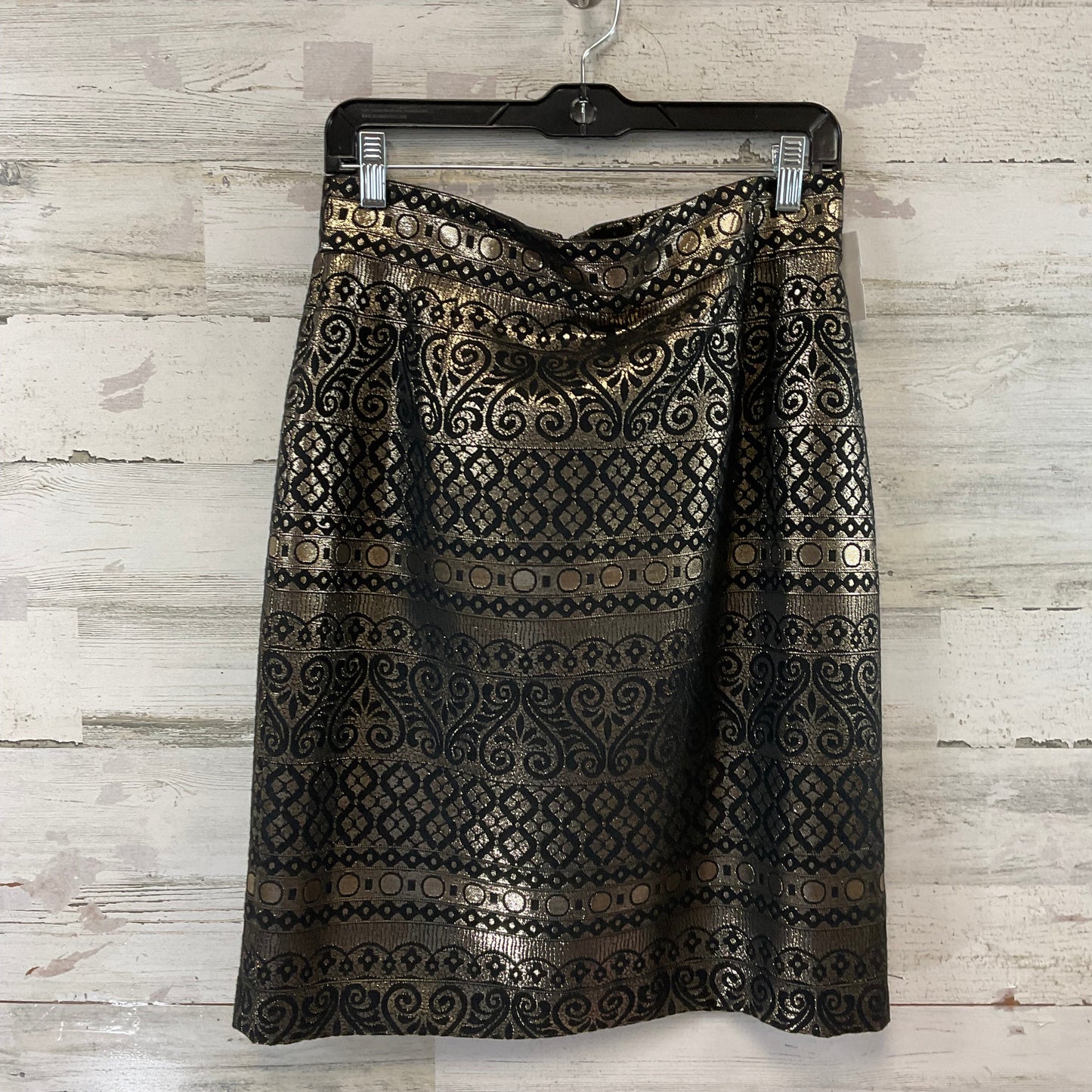 Skirt Mini & Short By Antonio Melani In Black & Gold, Size: 8