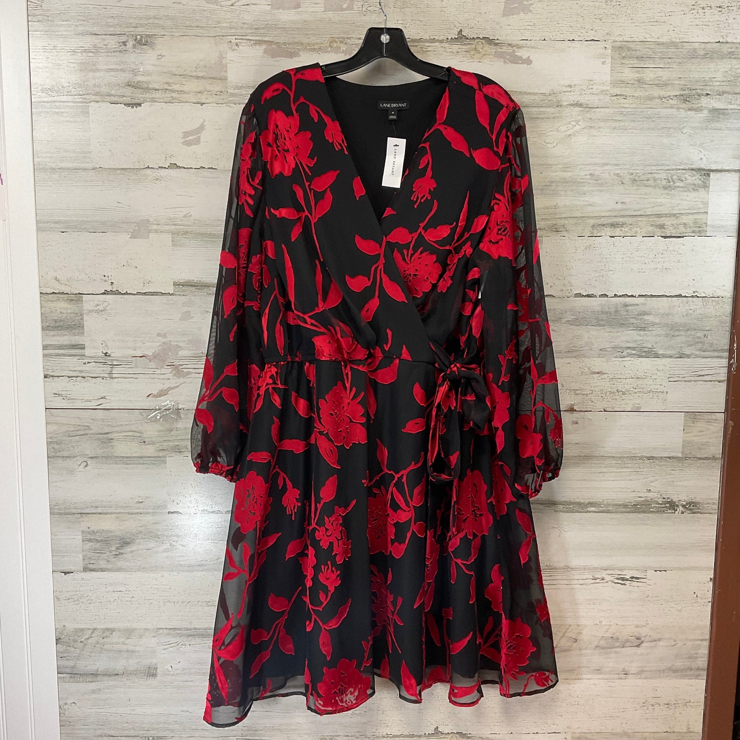 Dress Party Short By Lane Bryant In Black & Red, Size: 1X