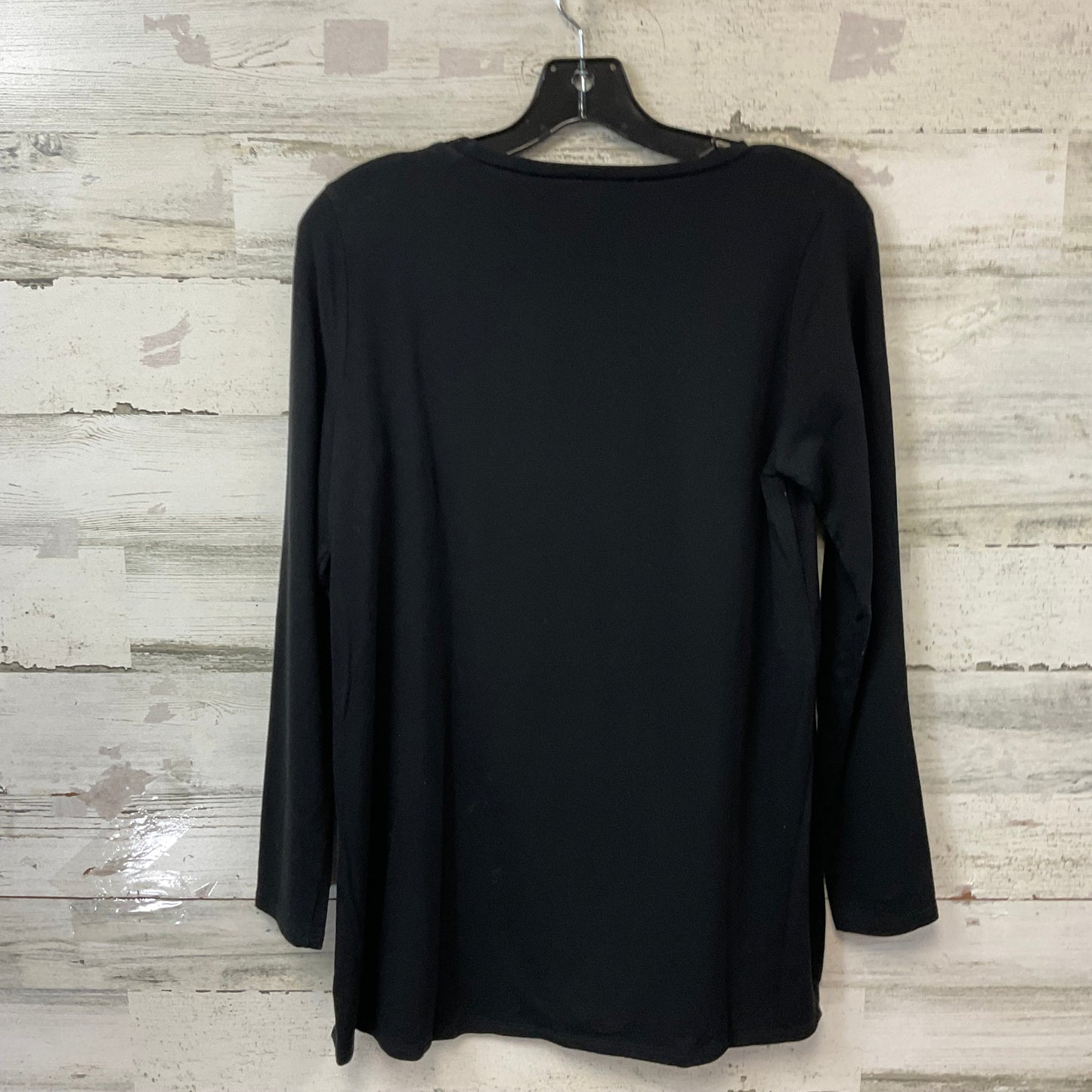 Top Long Sleeve By Eileen Fisher In Black, Size: Xs