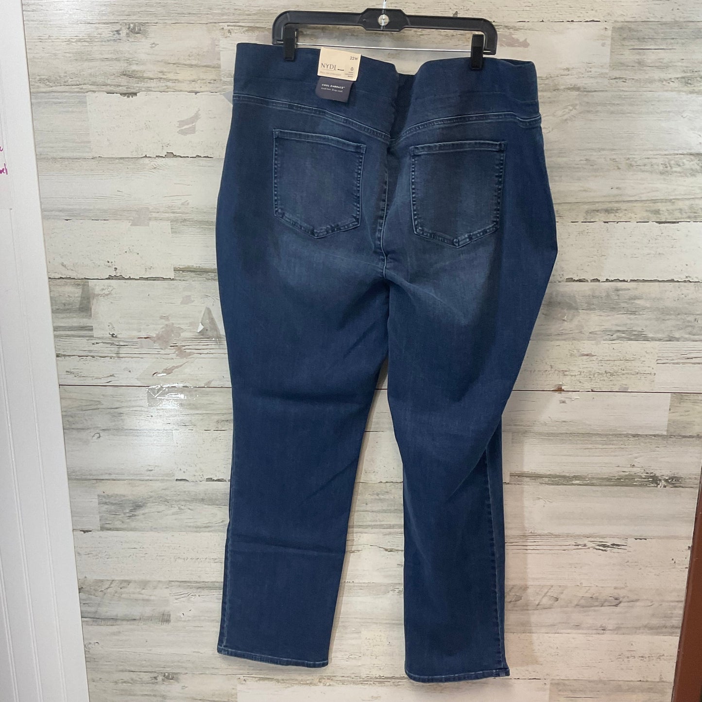 Jeans Straight By Not Your Daughters Jeans In Blue Denim, Size: 22w