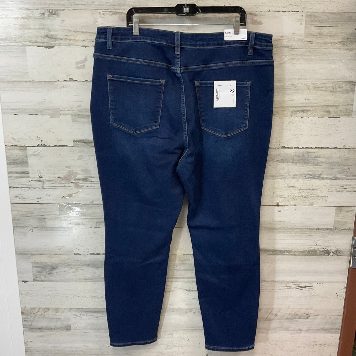 Jeans Straight By Vervet In Blue Denim, Size: 22w