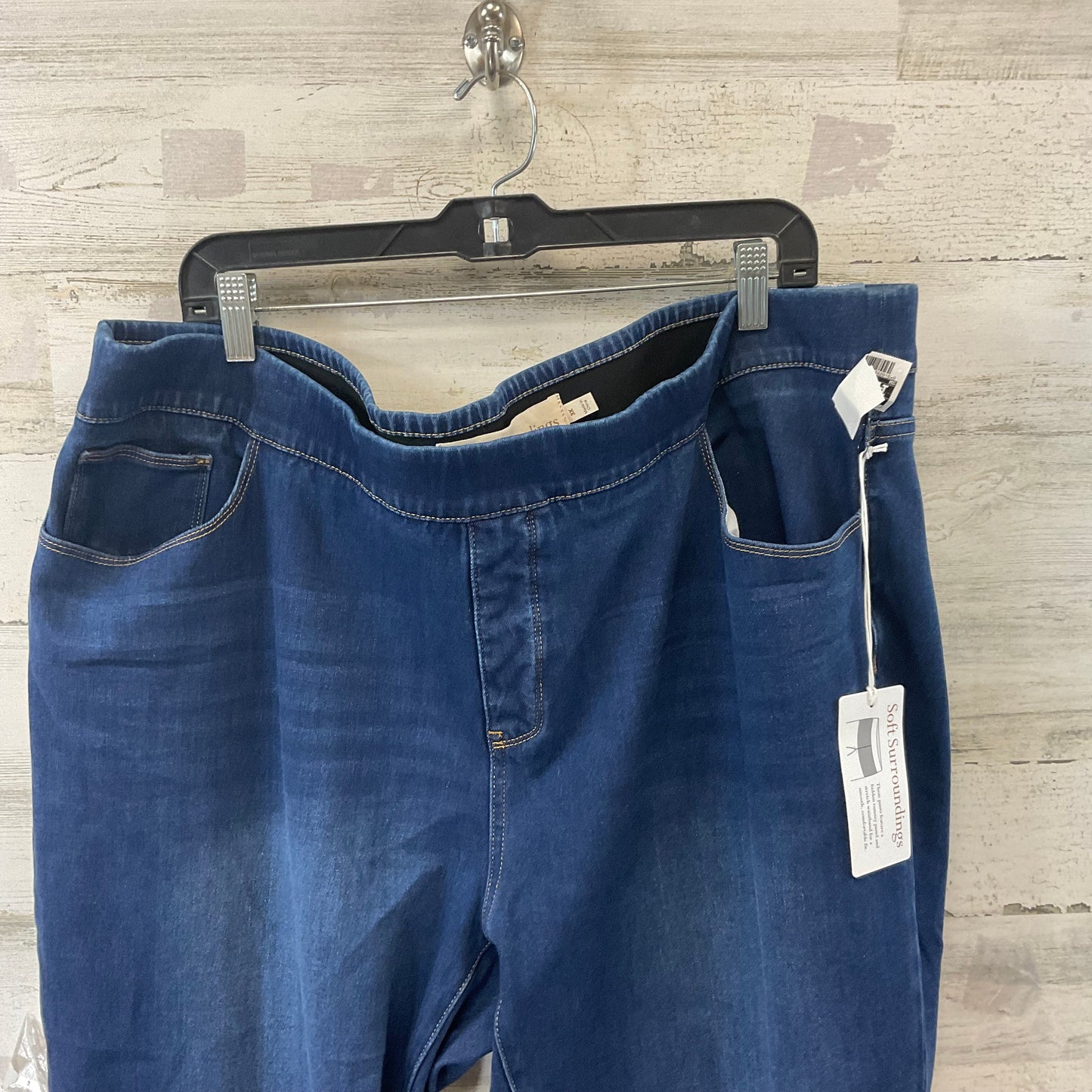 Jeans Straight By Soft Surroundings In Blue Denim, Size: 3x