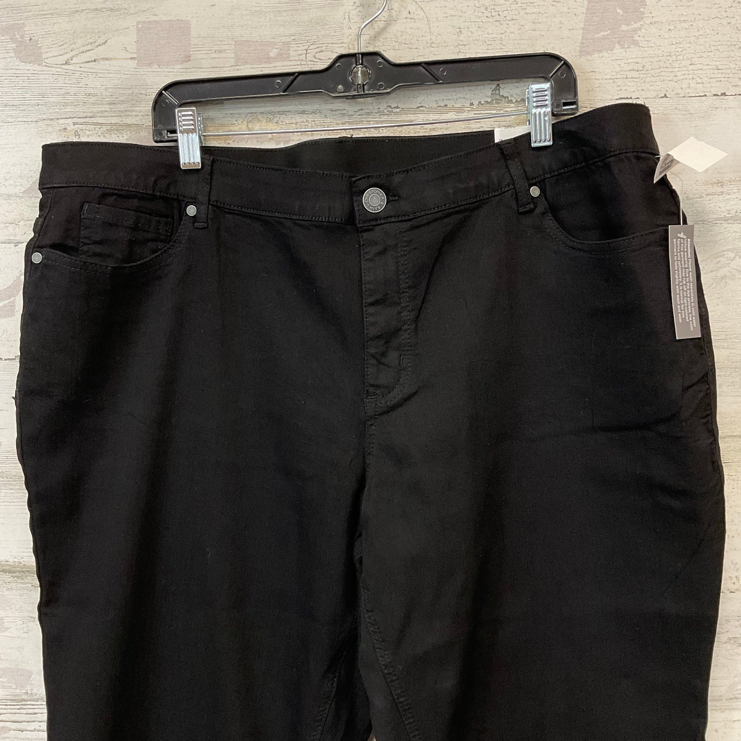 Jeans Straight By Cj Banks In Black Denim, Size: 22w