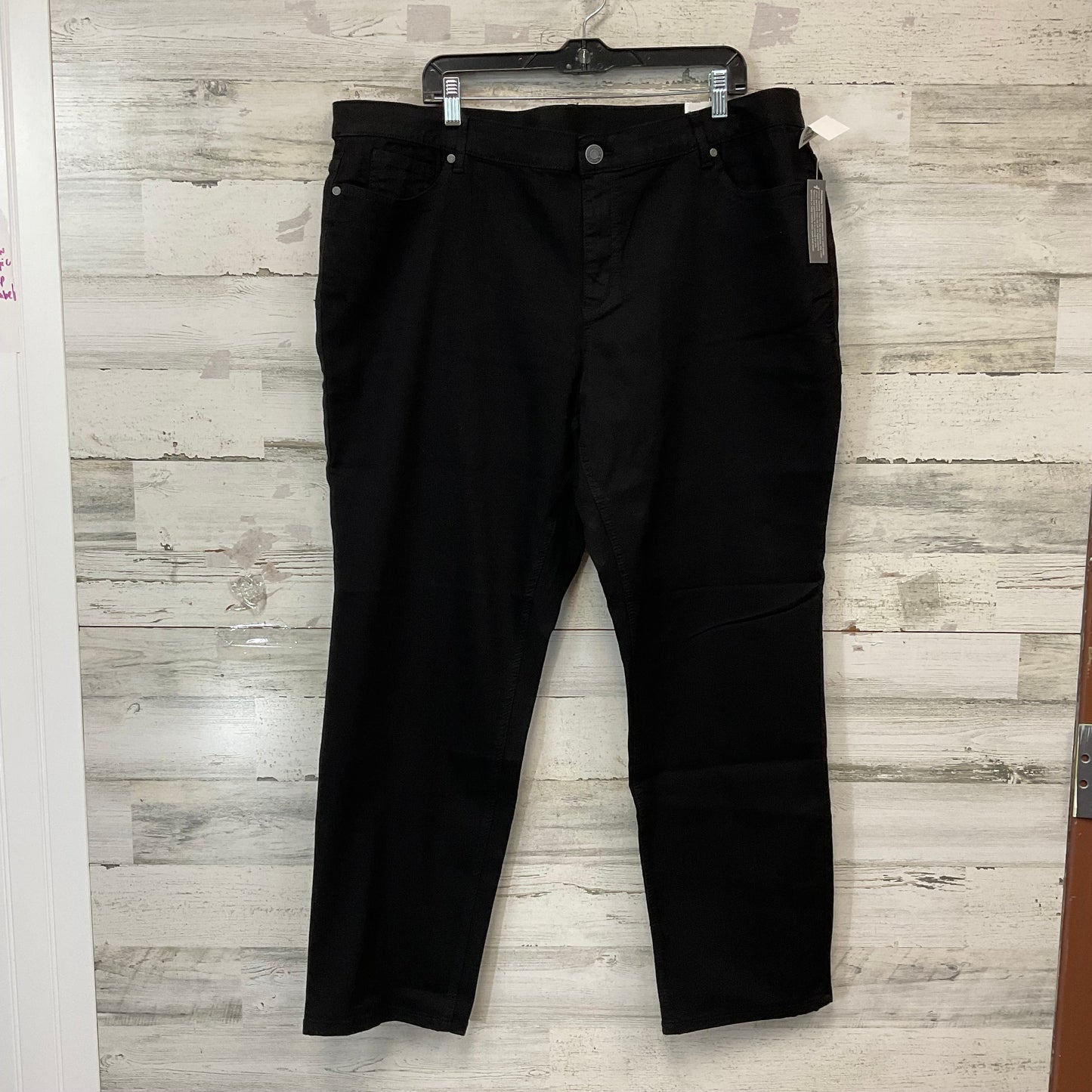 Jeans Straight By Cj Banks In Black Denim, Size: 22w