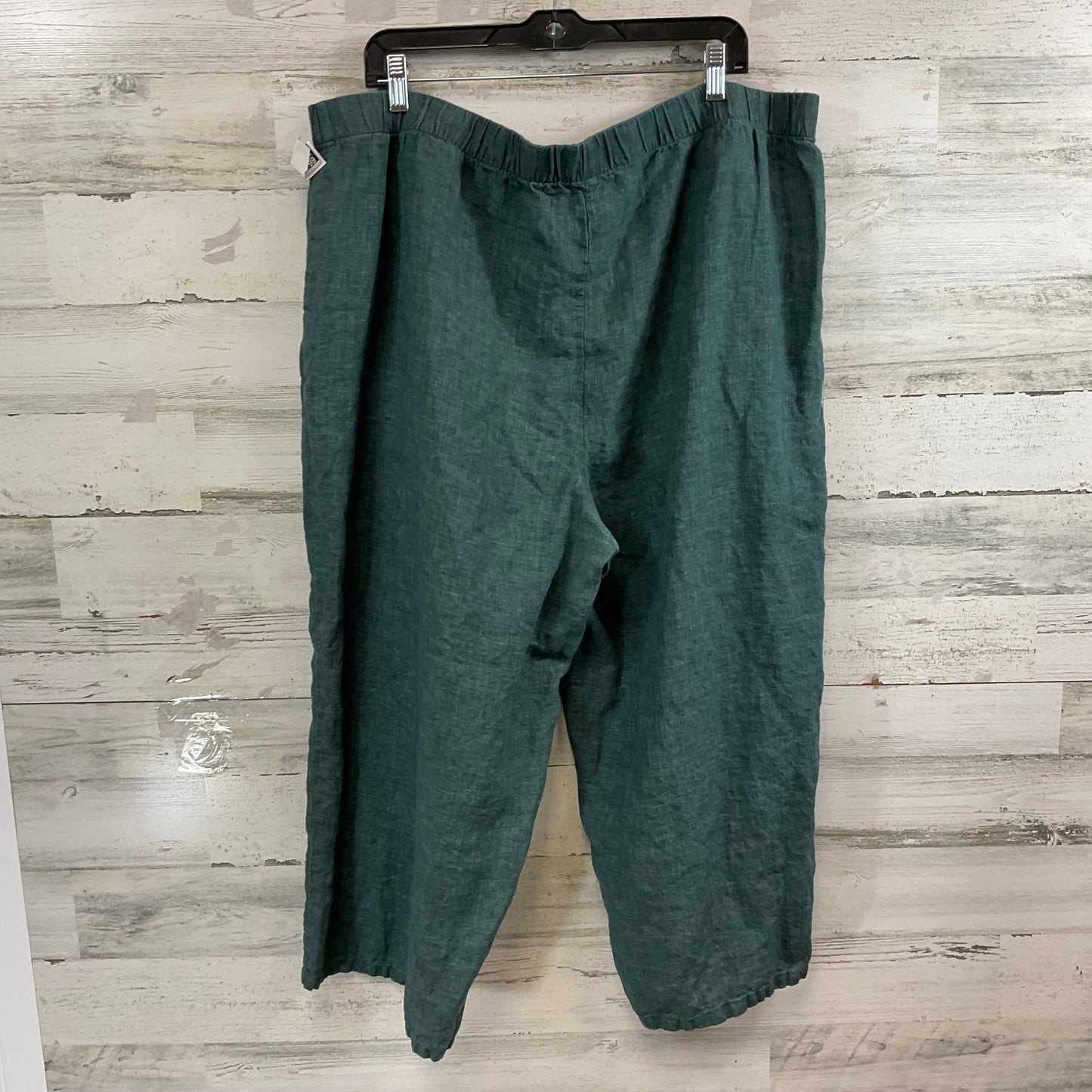 Pants Wide Leg By Eileen Fisher In Green, Size: 2x