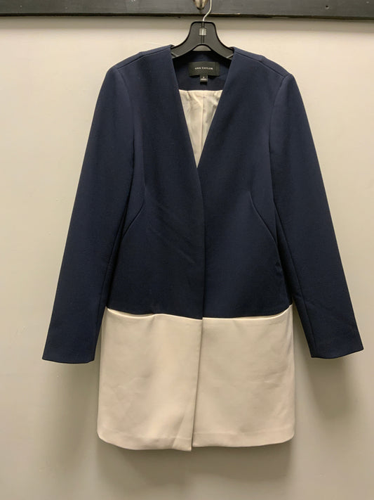 Coat Other By Ann Taylor In Blue & Tan, Size: S