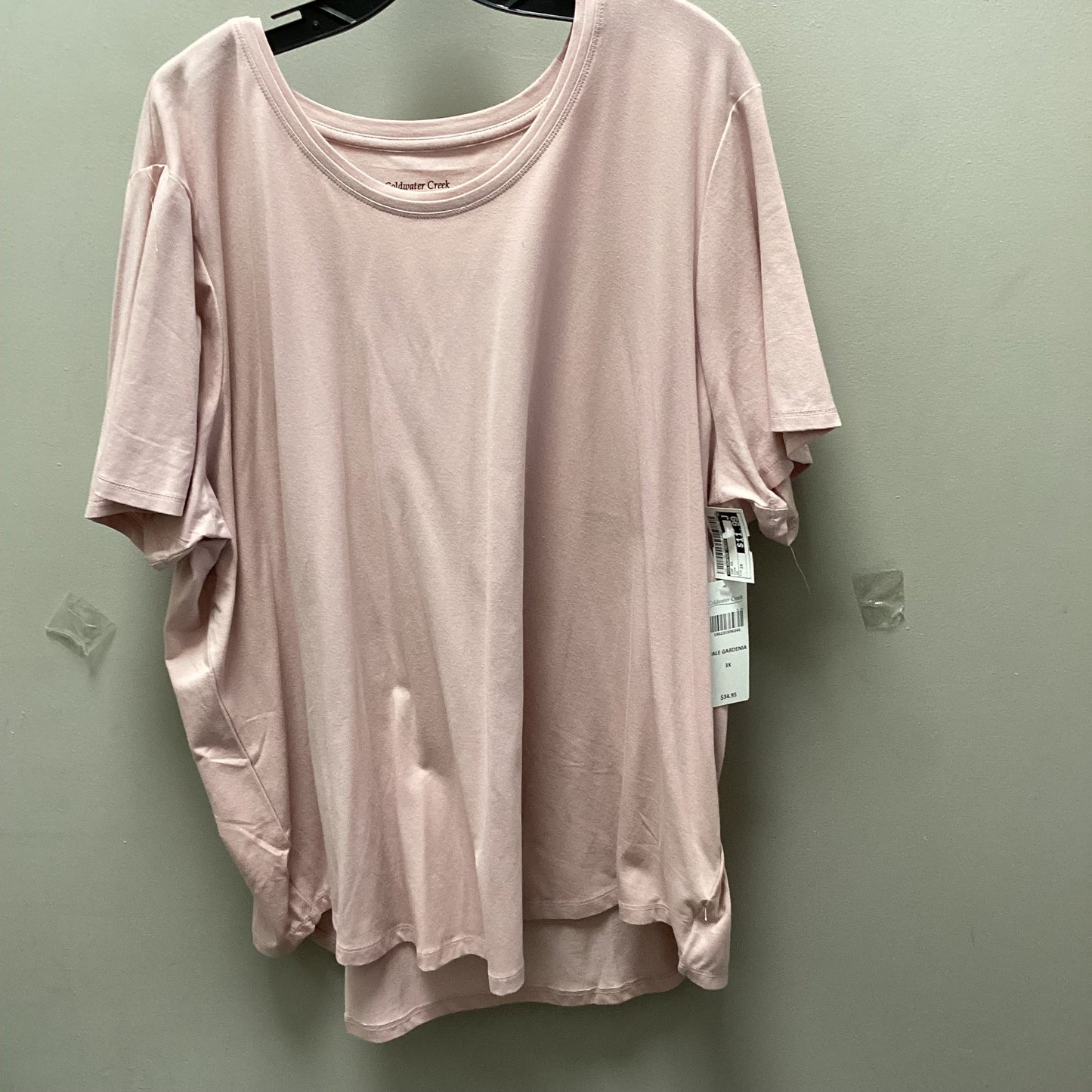 Top Short Sleeve By Coldwater Creek In Pink, Size: 3x