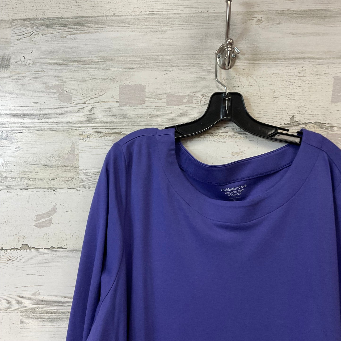 Top 3/4 Sleeve By Coldwater Creek In Purple, Size: 3x