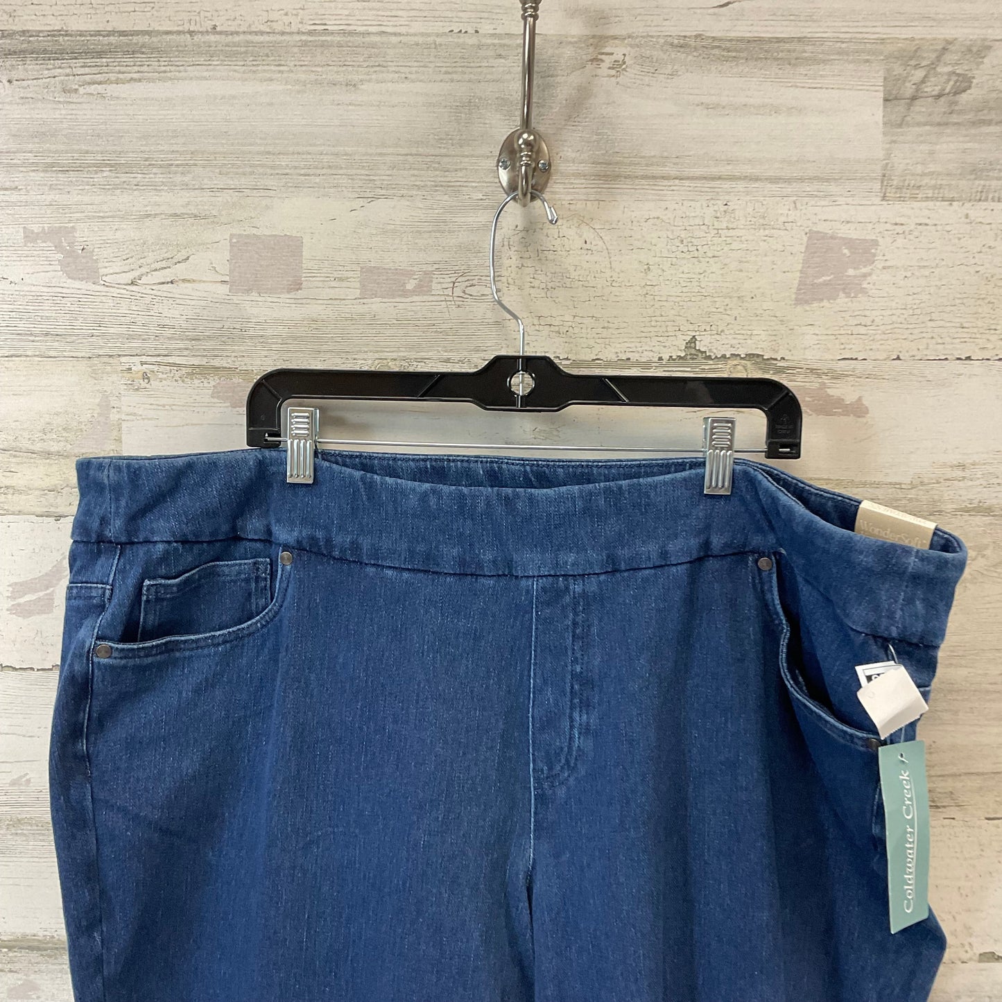 Jeans Straight By Coldwater Creek In Blue Denim, Size: 22