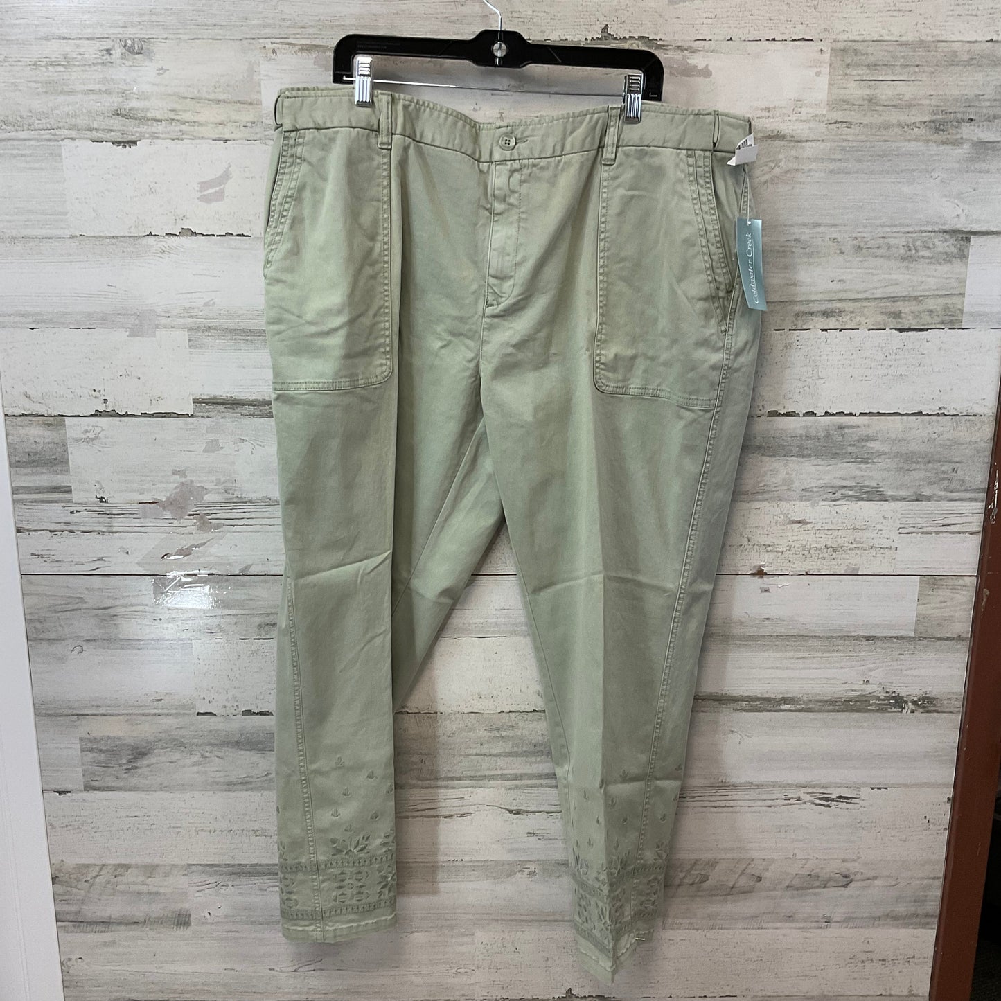 Pants Other By Coldwater Creek In Green Denim, Size: 22