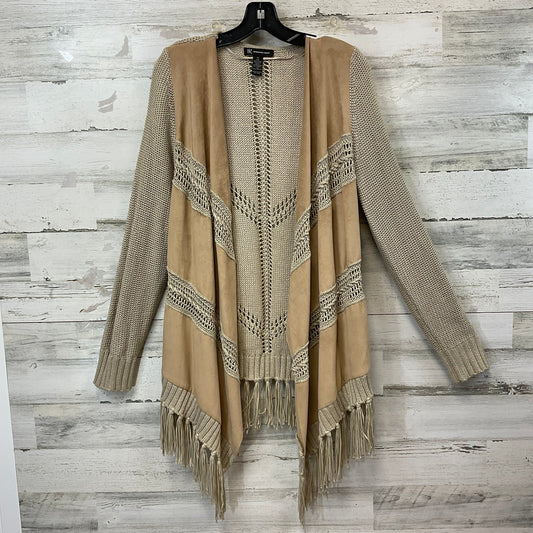 Sweater Cardigan By Inc In Brown, Size: Xl