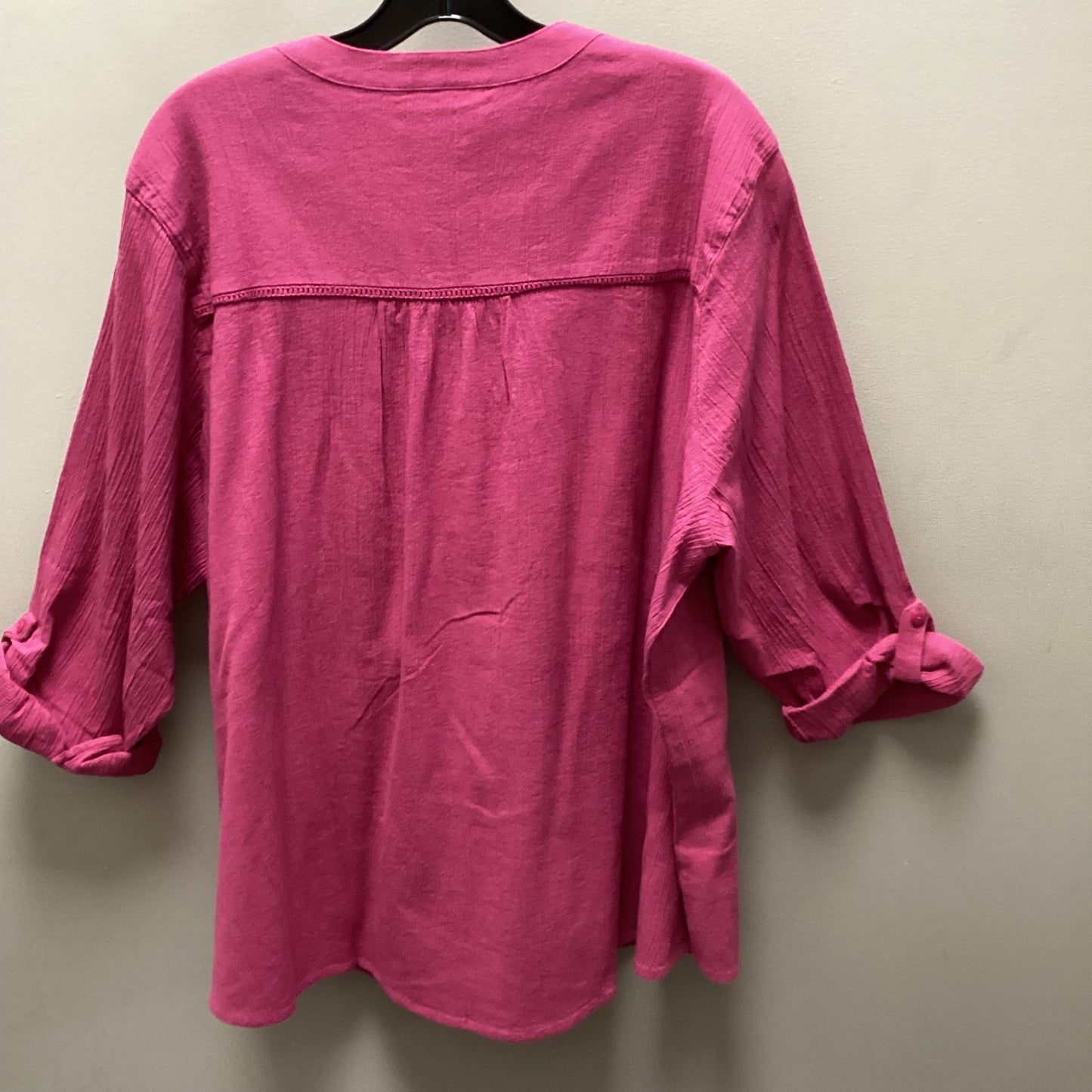 Blouse Long Sleeve By Coldwater Creek In Purple, Size: 3x