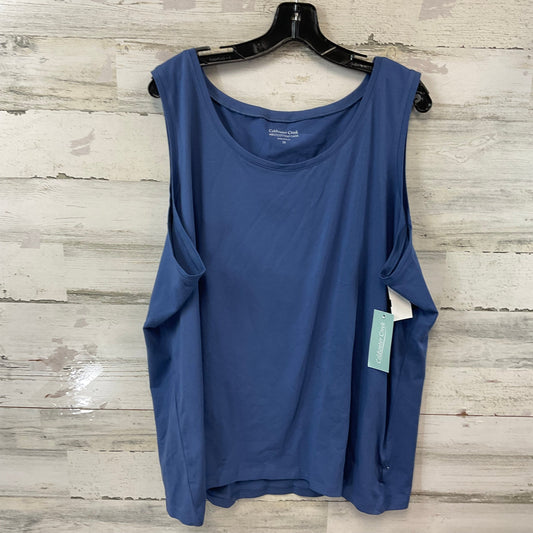 Top Sleeveless Basic By Coldwater Creek In Blue, Size: 3x