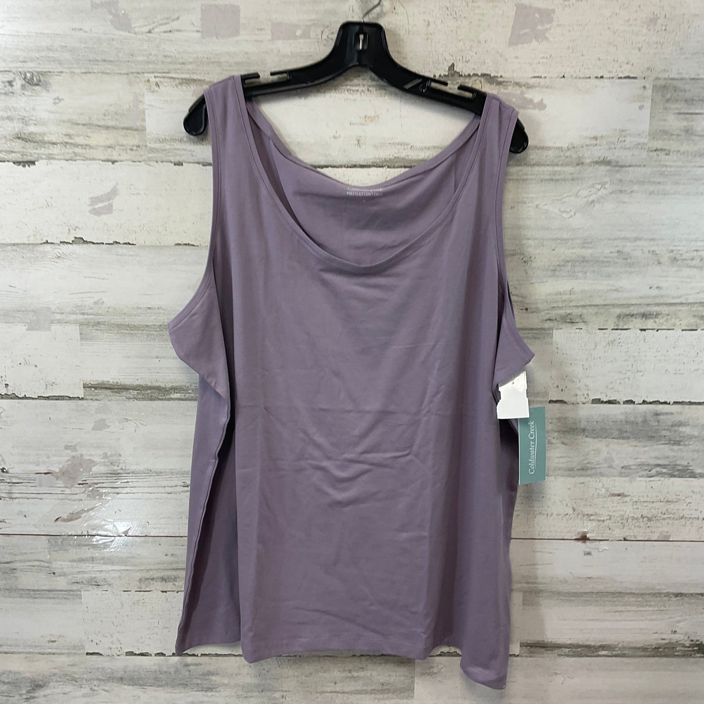 Top Sleeveless Basic By Coldwater Creek In Purple, Size: 3x