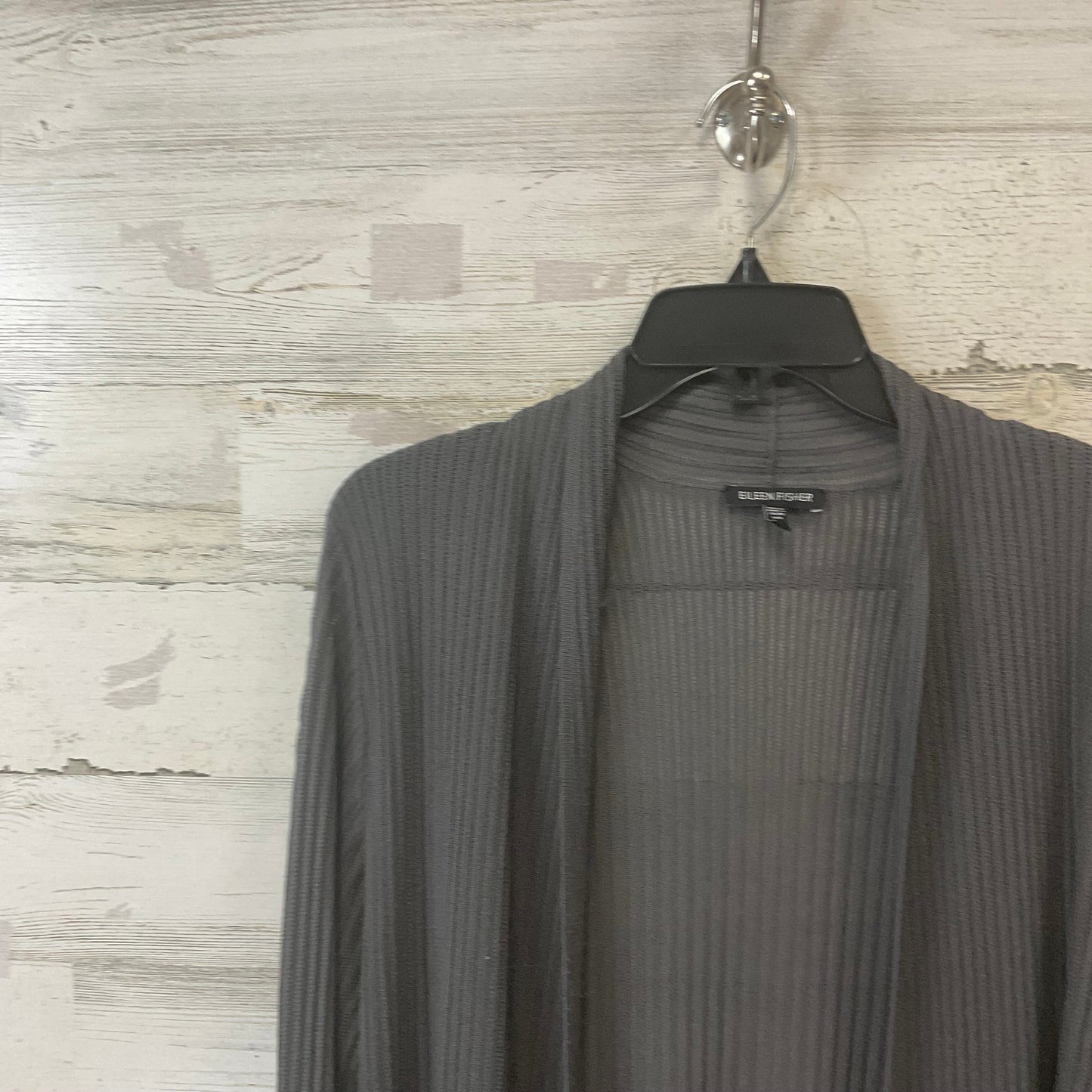 Cardigan By Eileen Fisher In Grey, Size: Xl