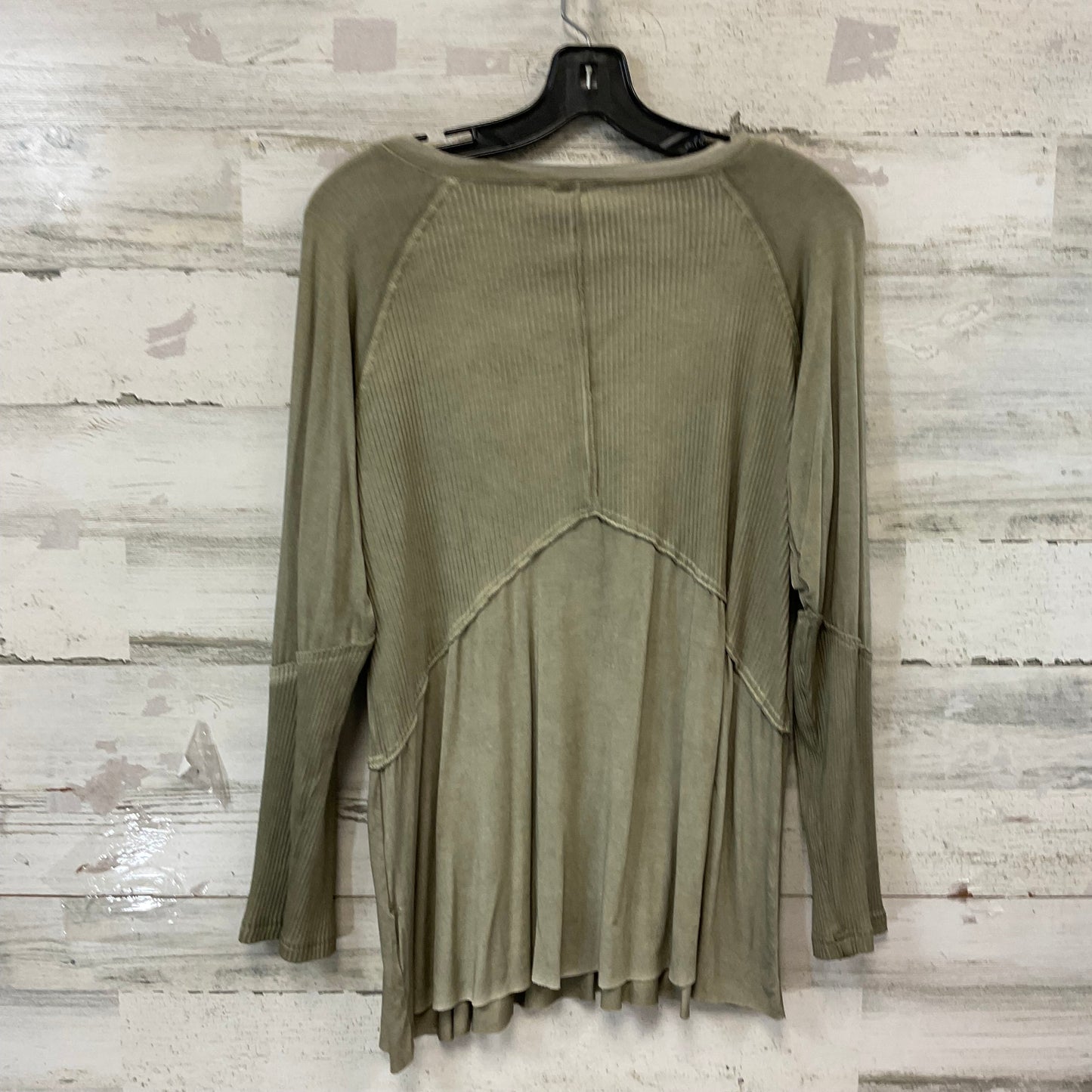 Top Long Sleeve By Pol In Green, Size: S