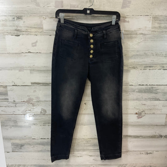 Jeans Straight By Pilcro In Black Denim, Size: 2