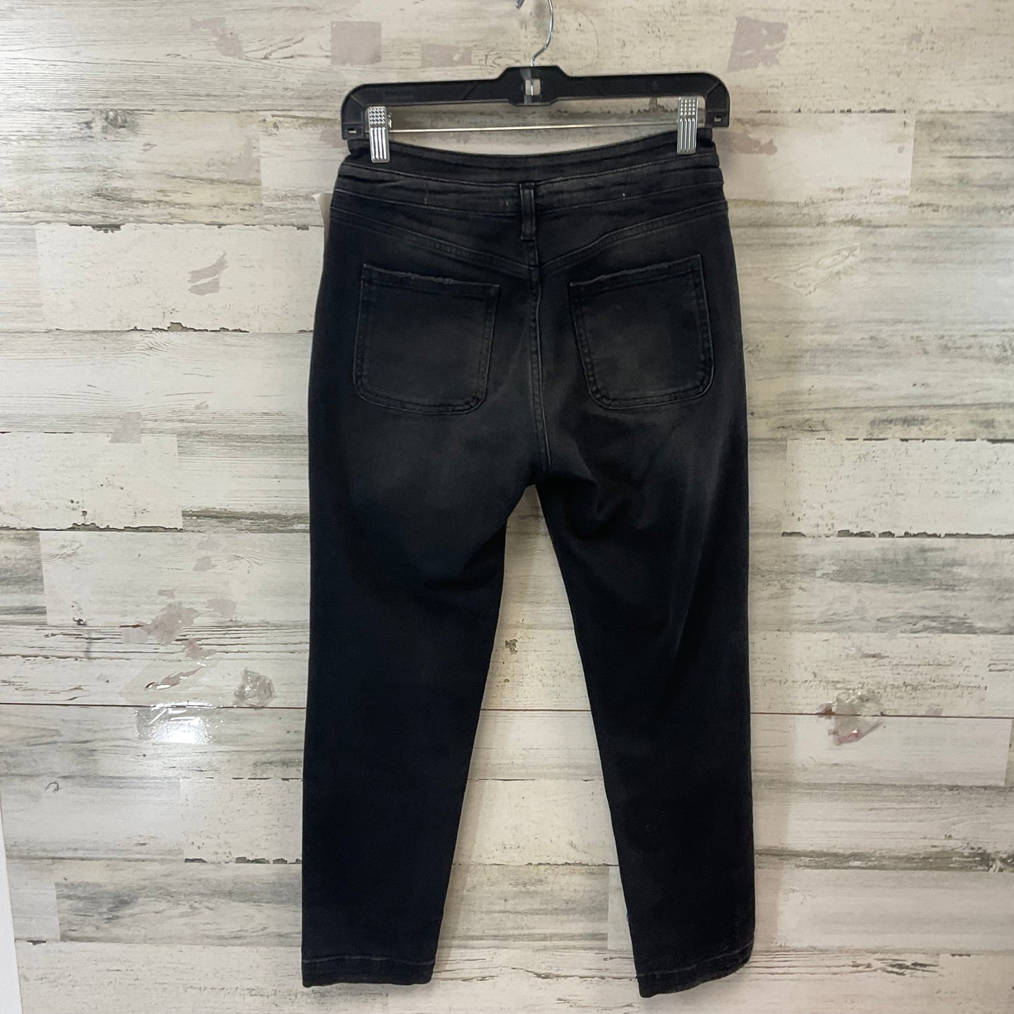 Jeans Straight By Pilcro In Black Denim, Size: 2