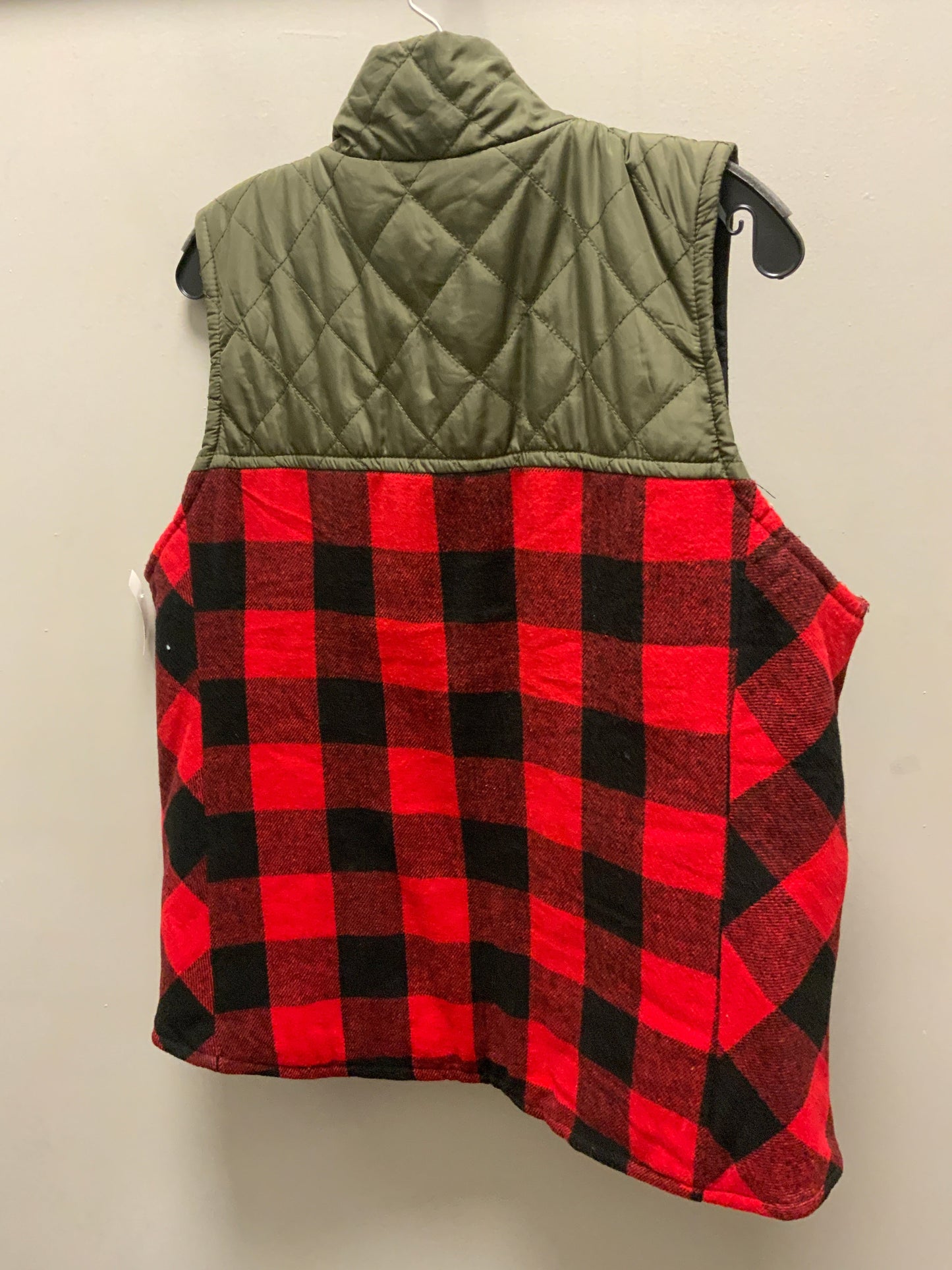 Vest Puffer & Quilted By Maurices In Green & Red, Size: Xl