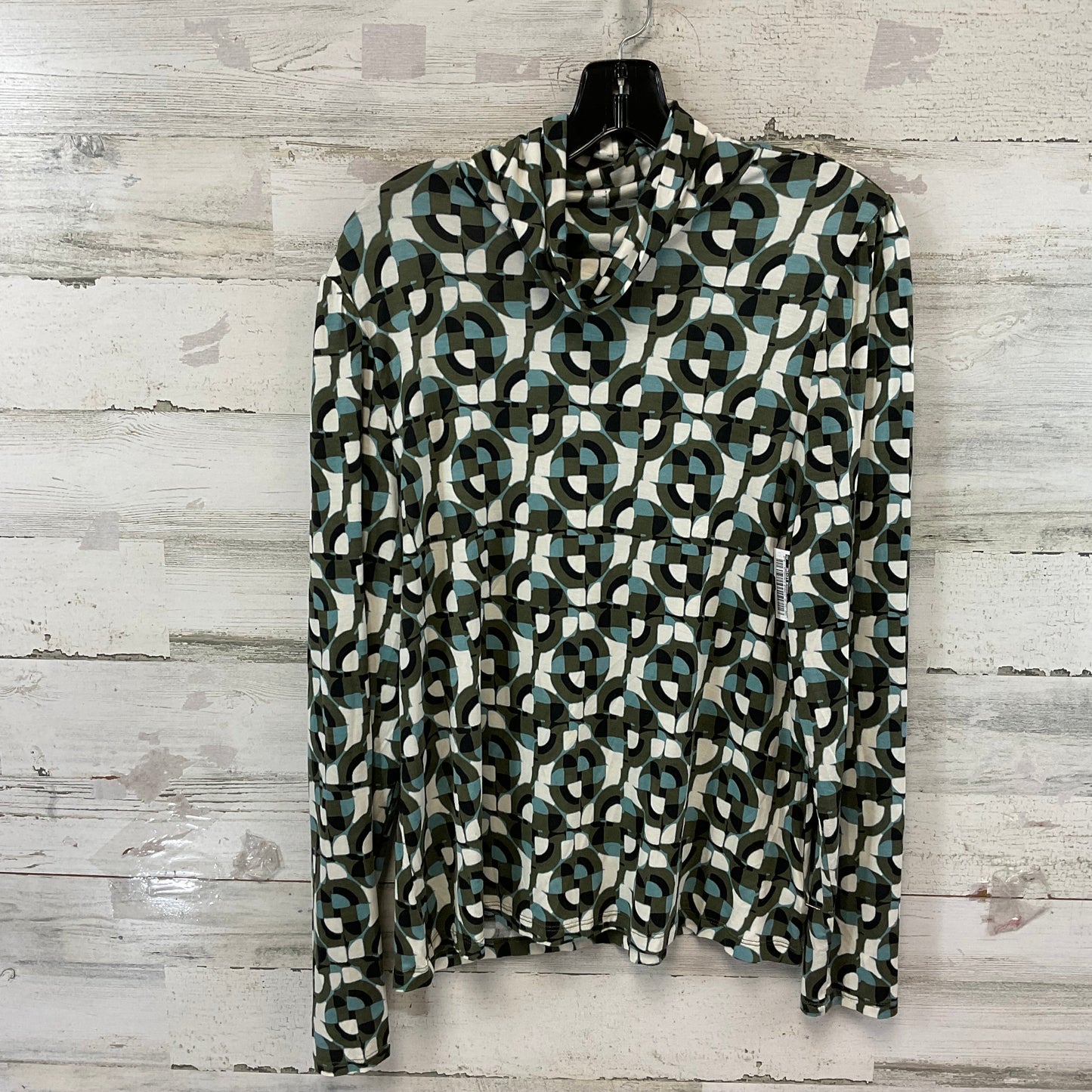 Top Long Sleeve By Tahari By Arthur Levine In Green, Size: Xl