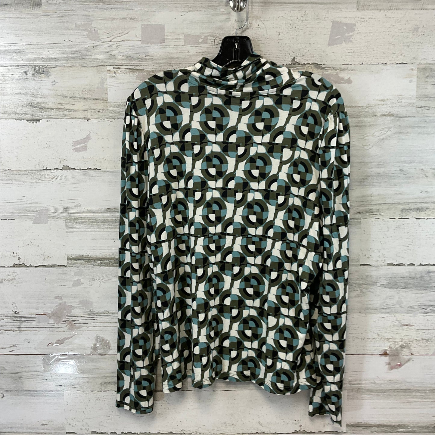 Top Long Sleeve By Tahari By Arthur Levine In Green, Size: Xl