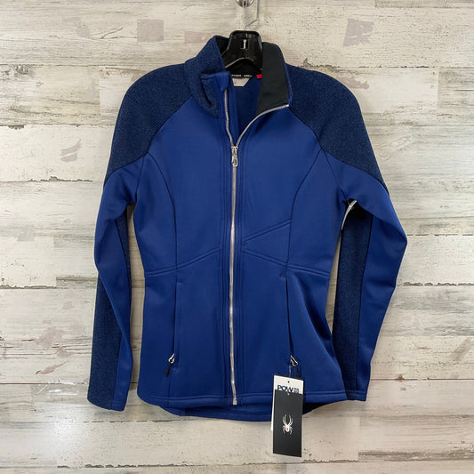 Athletic Jacket By Spyder In Blue, Size: S