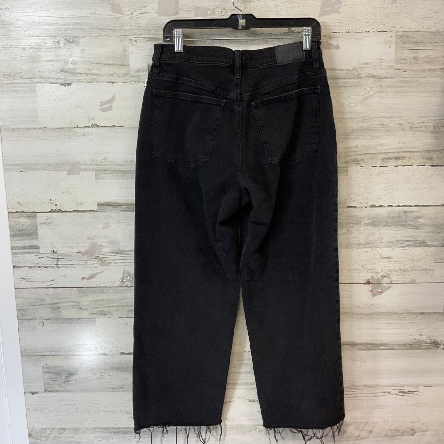 Jeans Wide Leg By Madewell In Black Denim, Size: 8