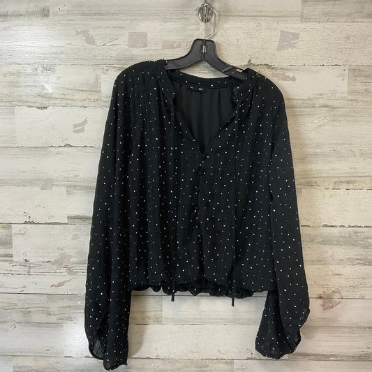 Top Long Sleeve By Blu Pepper In Black, Size: Xxl