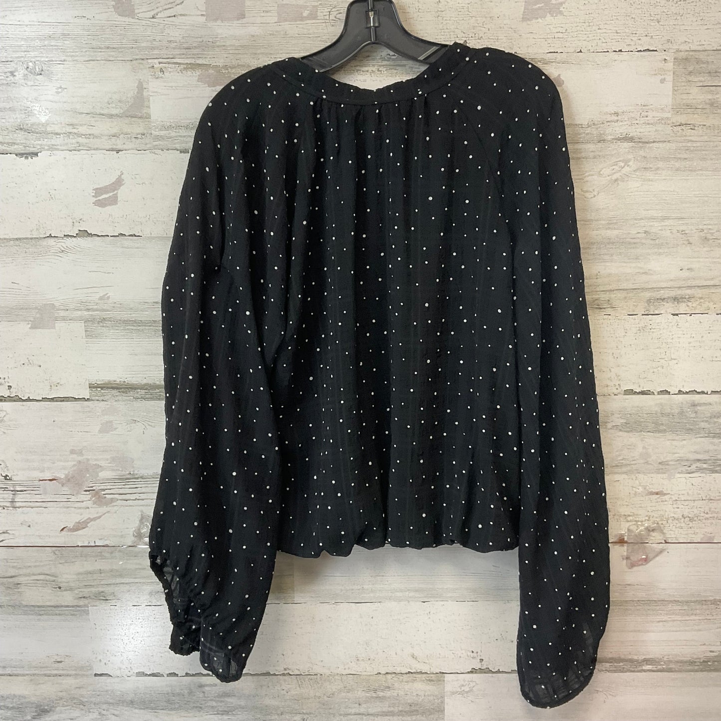 Top Long Sleeve By Blu Pepper In Black, Size: Xxl