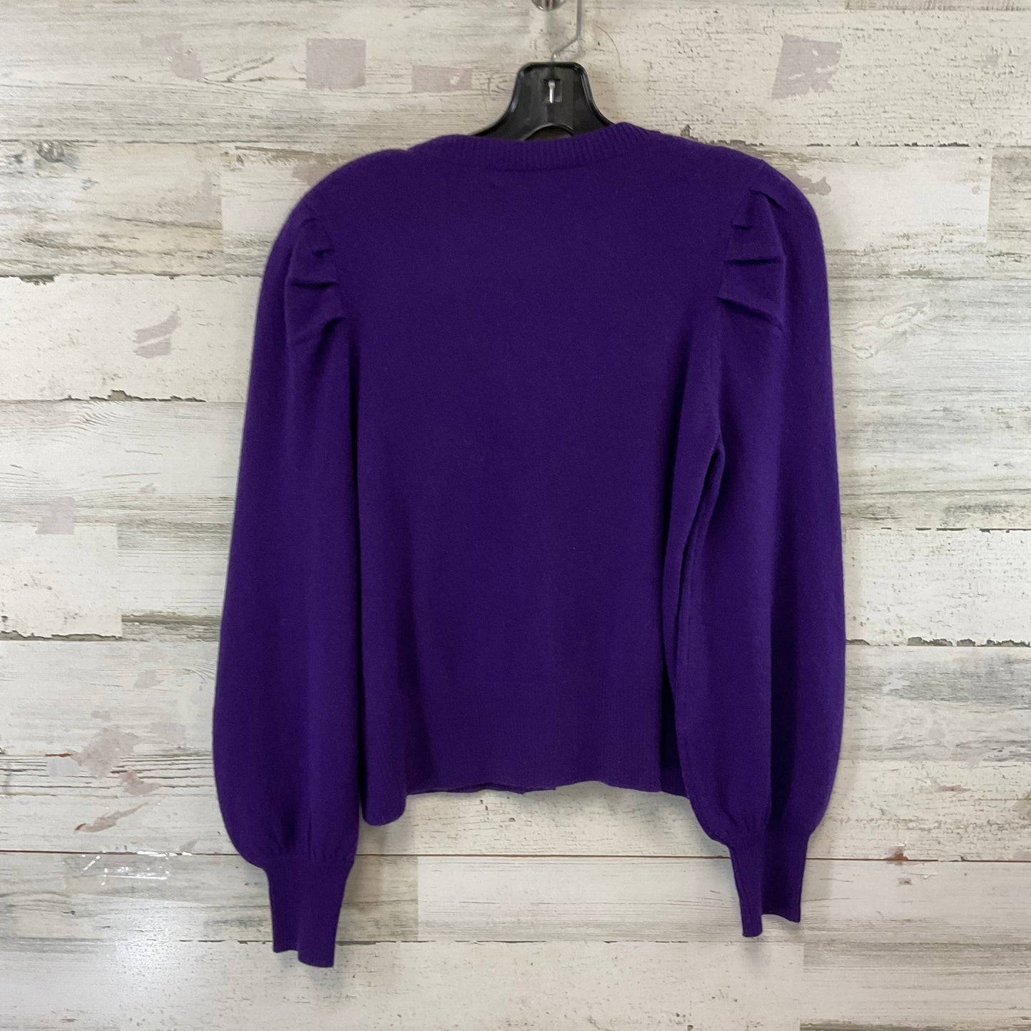 Sweater Cardigan Cashmere By Charter Club In Purple, Size: S