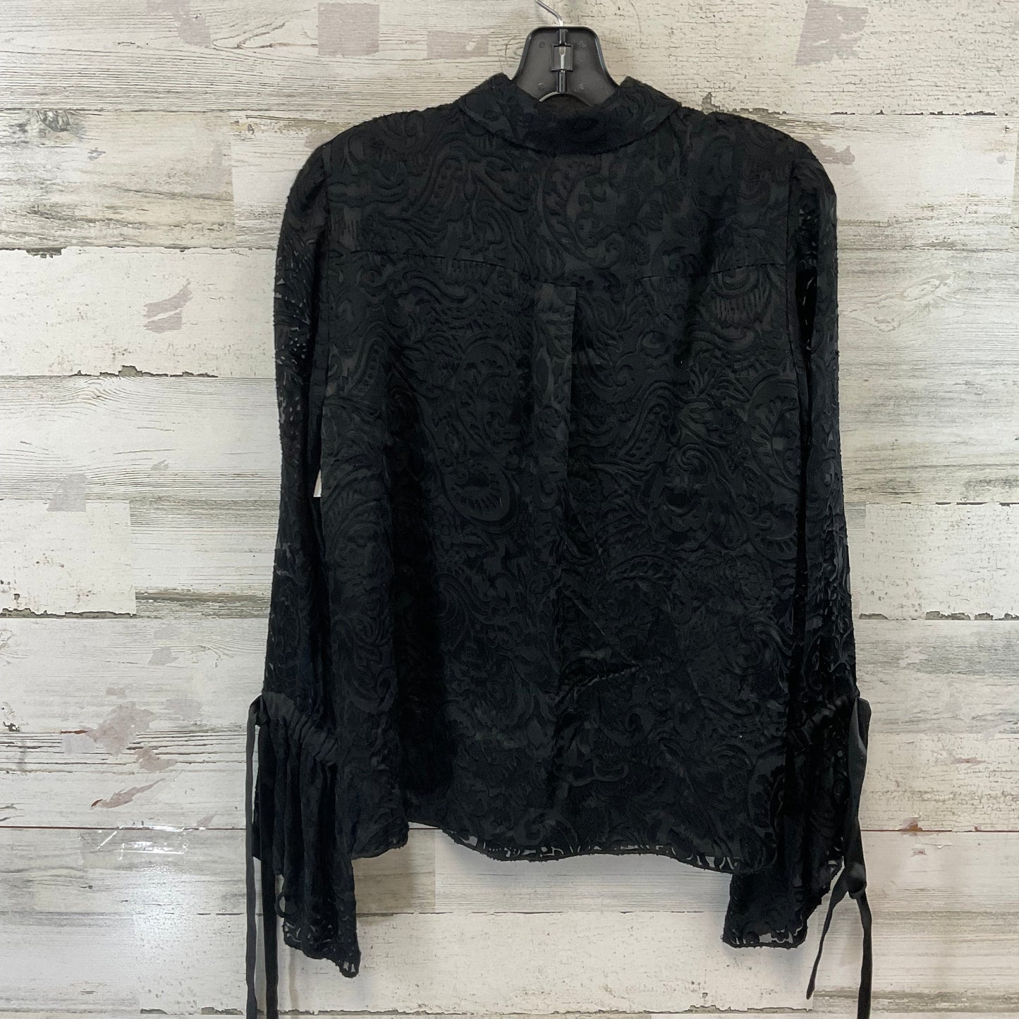 Blouse Long Sleeve By Alice + Olivia In Black, Size: M