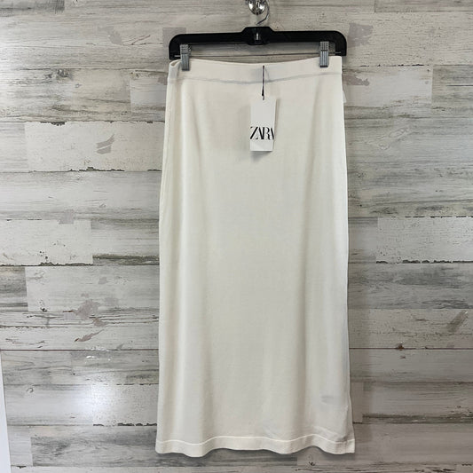 Skirt Midi By Zara In White, Size: M