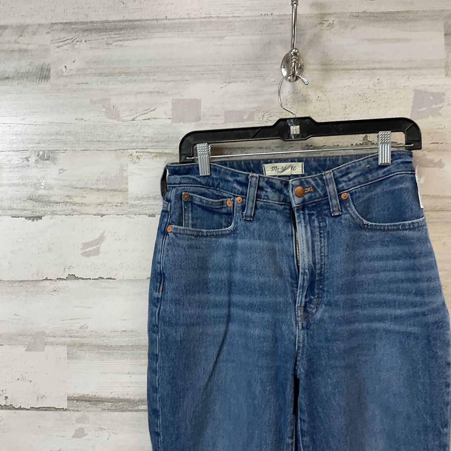 Jeans Straight By Madewell In Blue Denim, Size: 6