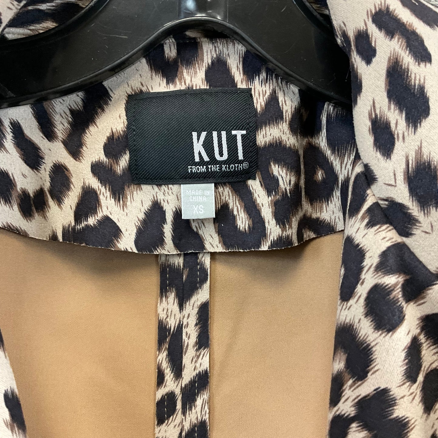 Jacket Other By Kut In Animal Print, Size: Xs