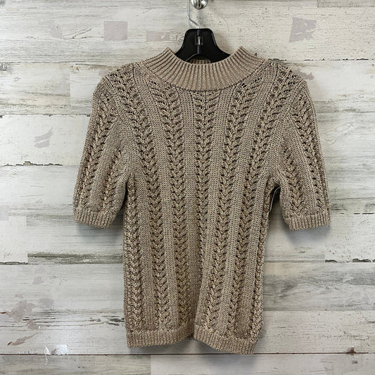 Sweater Short Sleeve By Gap In Gold, Size: Xs