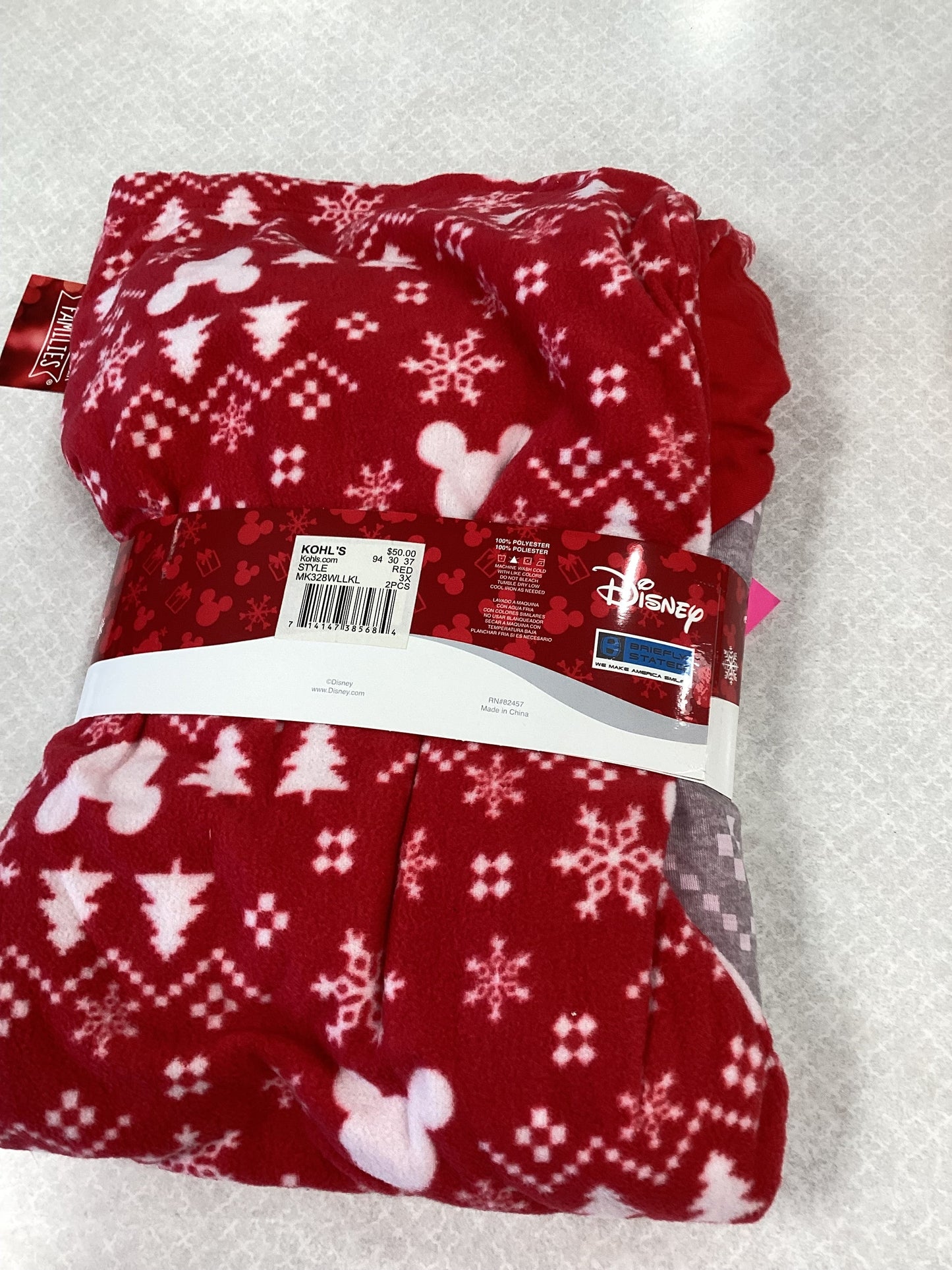 Pajamas 2pc By Clothes Mentor In Red, Size: 3x